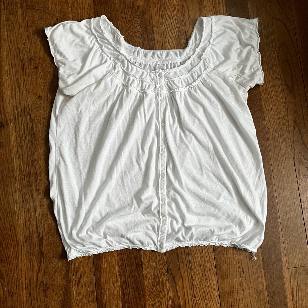 White gap blouse
